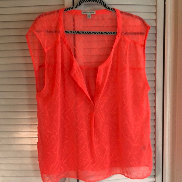 American Eagle Outfitters Tops - Super cute American Eagle sheer blouse XL American Eagle Outfitters Tops - Super cute American Eagle sheer blouse XL